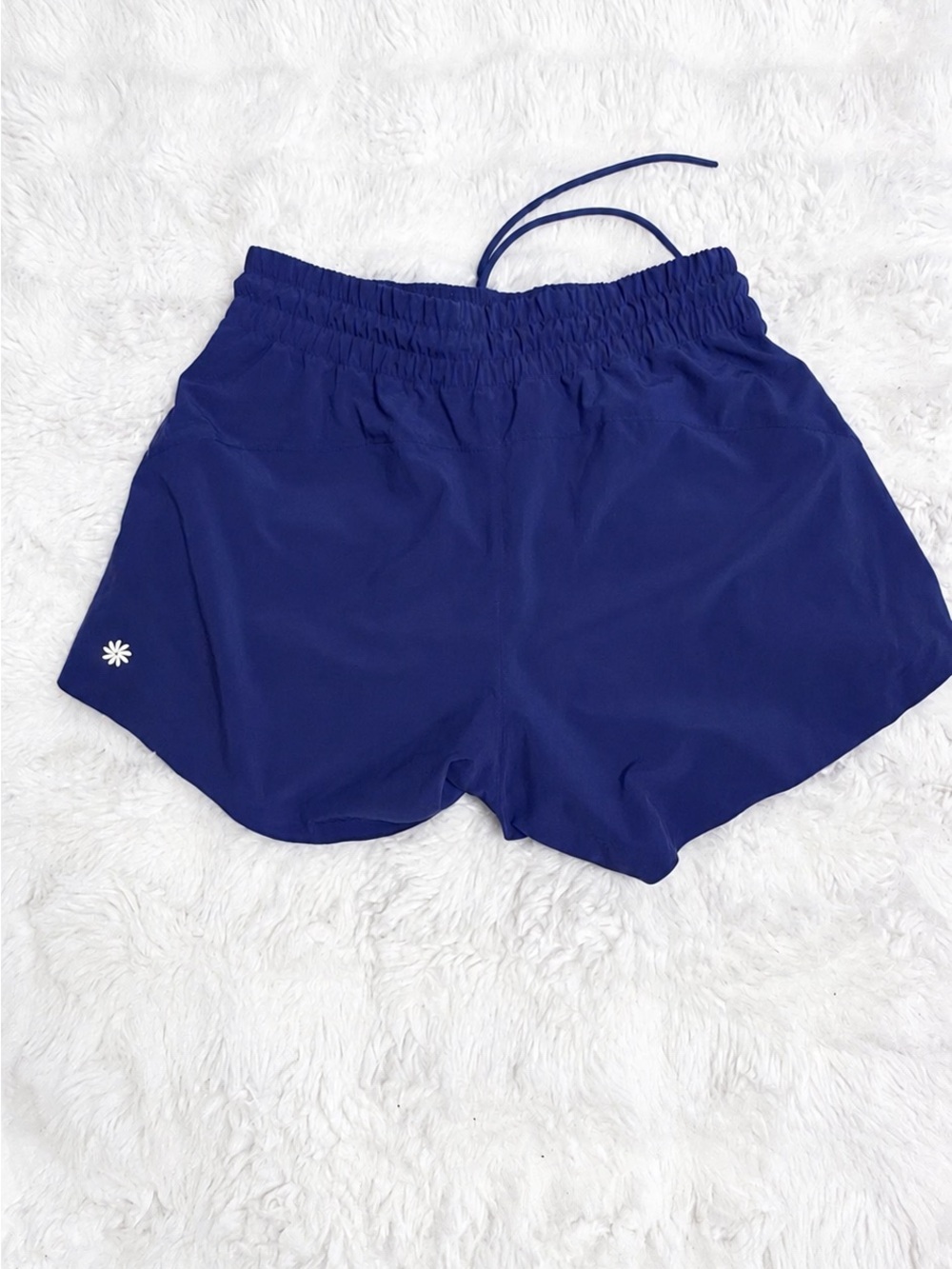 Athleta Royal Blue Women's Athletic Shorts with Drawstring